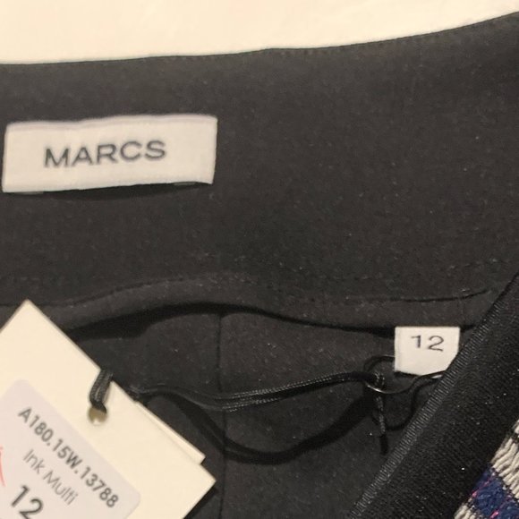 Mini Skirt MARCS Women’s Tweed Geo Gingham Check Size 12 - Picture 5 of 5